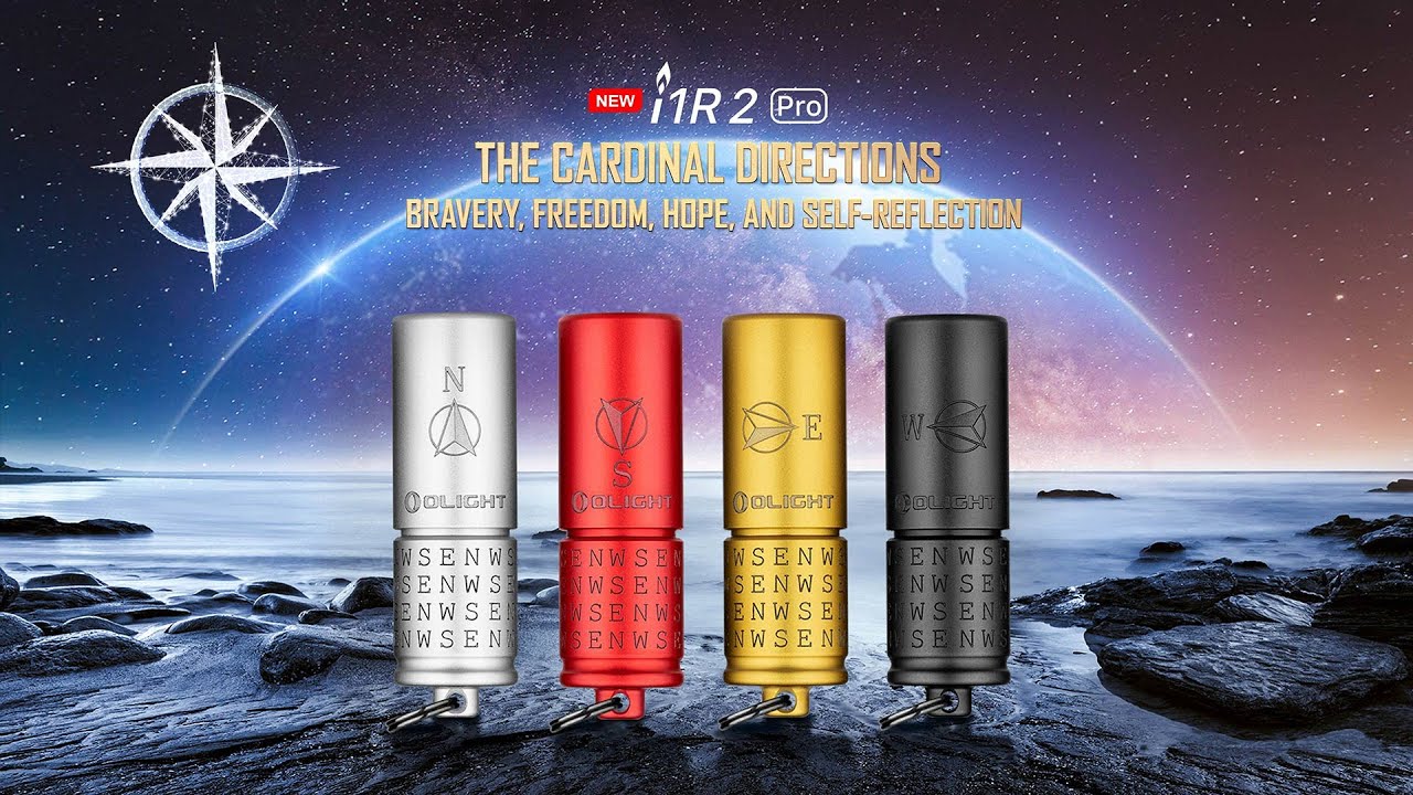 Olight i1R 2 PRO 【紅色波浪】180流明48米鑰匙扣燈旋轉調段USB-C 高