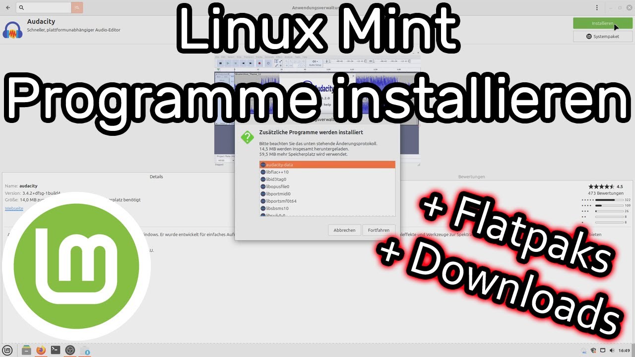 Linux Mint Programme Linux Mint Programme und Apps installieren (Anwendungsverwaltung ...