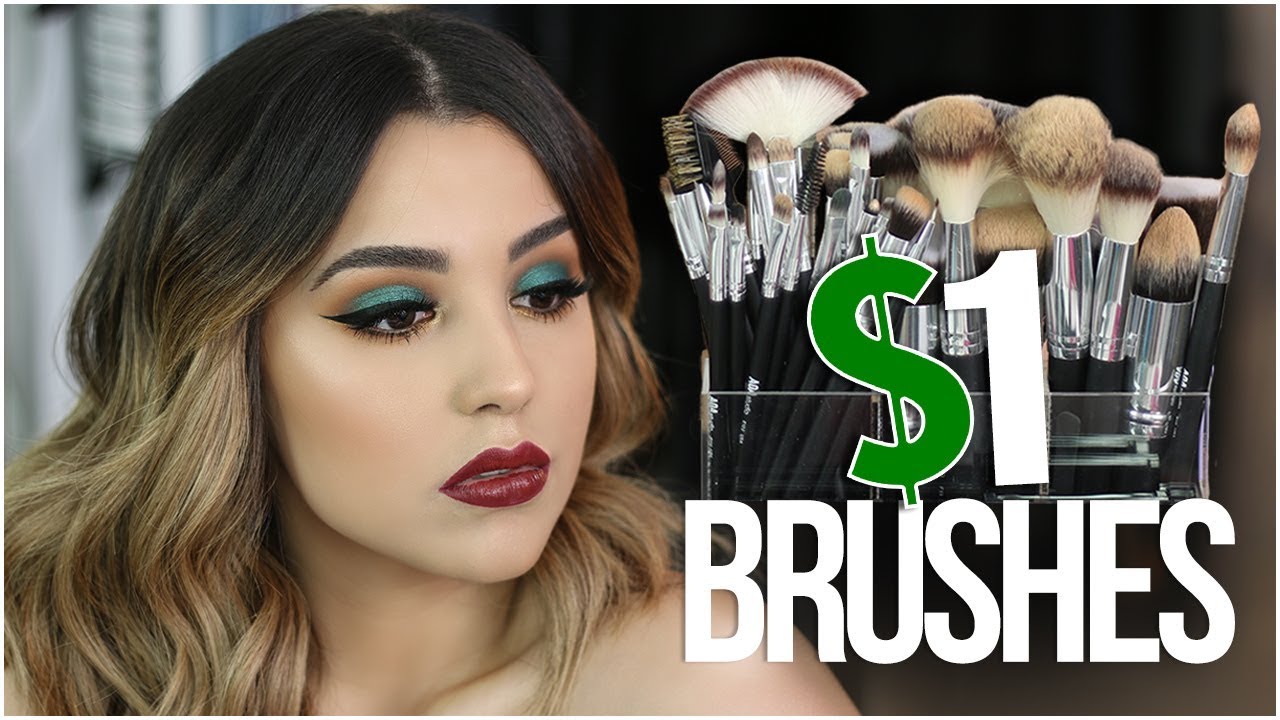 FULL FACE TESTING $1 MAKEUP BRUSHES! | HIT OR MISS?!
