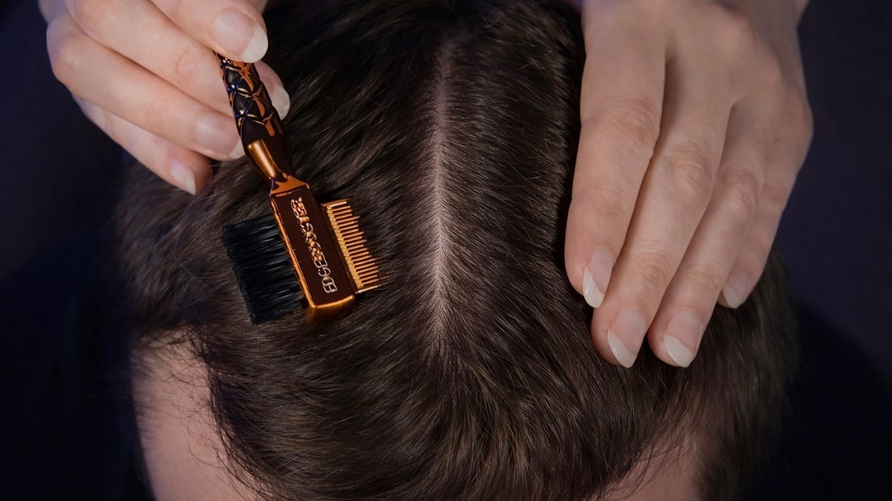 ASMR Close-Up Scalp Check & Hair Play 💤 Brain Melting Scalp Attention | No Talking