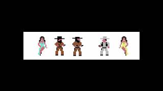 Some sprites for a western dueling Commodore 64 BASIC game (1 hardware sprite each)