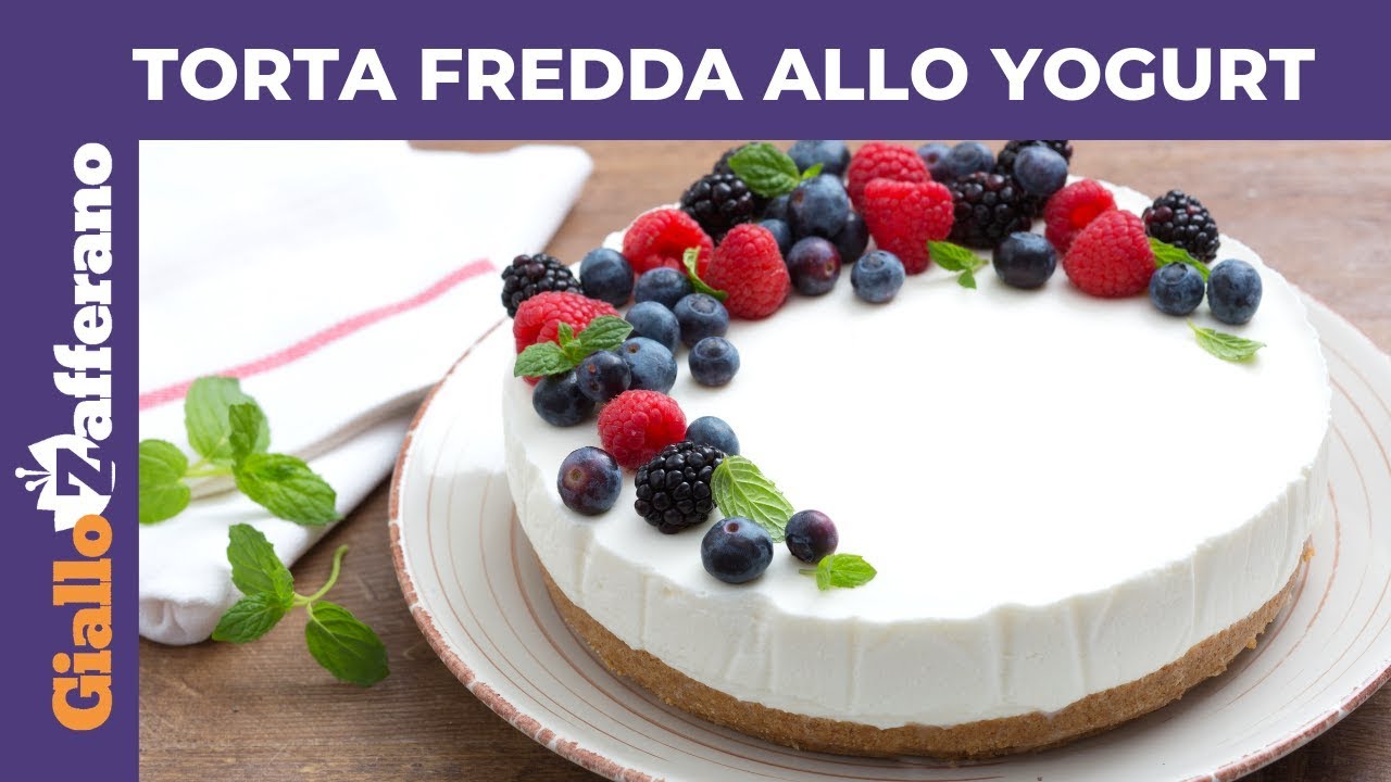 Torta Fredda Allo Yogurt Senza Forno Youtube
