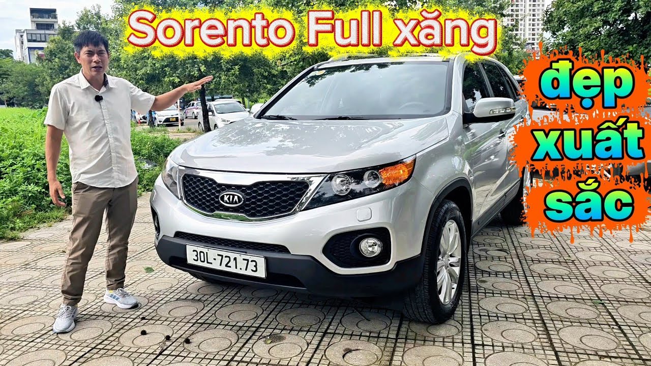 Kia Sorento 2.4AT 2WD bản full xăng, đẹp xuất sắc | Một chủ, 10.4 vạn chuẩn