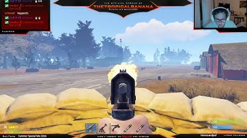 RUST | 1V4 - Bumping in to a gang of 6 on the airfield!