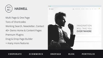 Haswell - Responsive, Multipurpose One & Multi Page WordPress Theme Free Download