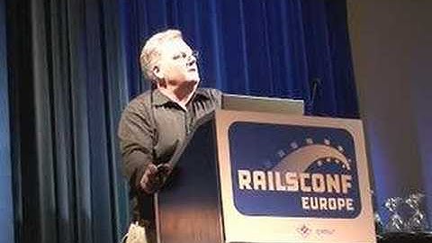 Dave Thomas at RailsConf Europe 2007