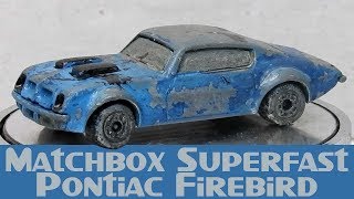 Custom Matchbox Pontiac Fire Bird Crash Car 