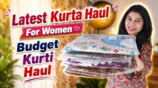Latest Kurta Haul For Women ✨ Budget Kurti Haul From Amazon screenshot 2