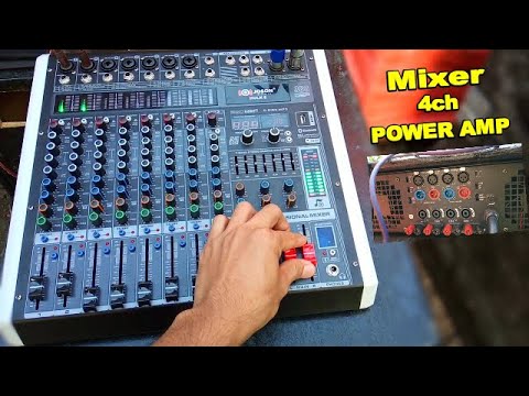How to Setup Mixer Outputs to 4 channel Power Amplifier using 6 Louds