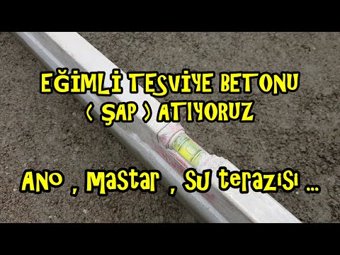 Video: Garaj zeminine nasıl eğim verilir?