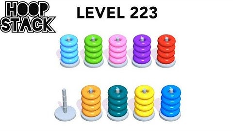Hoop Stack Level 223 | Puzzle Game  | Complete Level