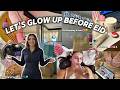 HUGE GLOW UP Before Eid يلاه نوجدو راسنا للعيد SHOPPING CLEANING SELF CARE LAUNDRY