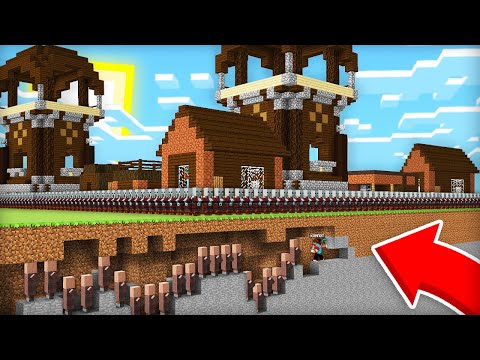 МЫ С ЖИТЕЛЯМИ ПРОБРАЛИСЬ В ДЕРЕВНЮ РАЗБОЙНИКОВ В МАЙНКРАФТ | Компот Minecraft