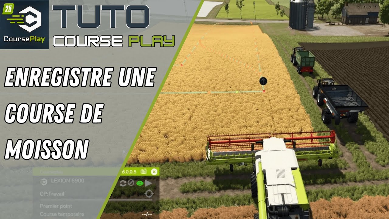 🎮 Tuto Course Play : Enregistrer une course pour botteler 🚜 | Guide Farming Simulator 25
