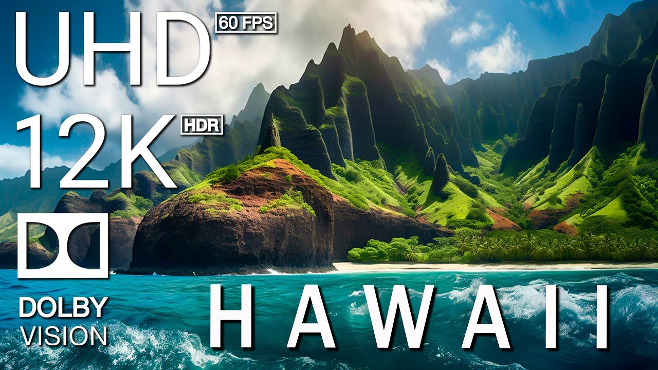 ⁣HAWAII - 12K Scenic Relaxation Film With Inspiring Cinematic Music - 12K (60fps) Video Ultra HD