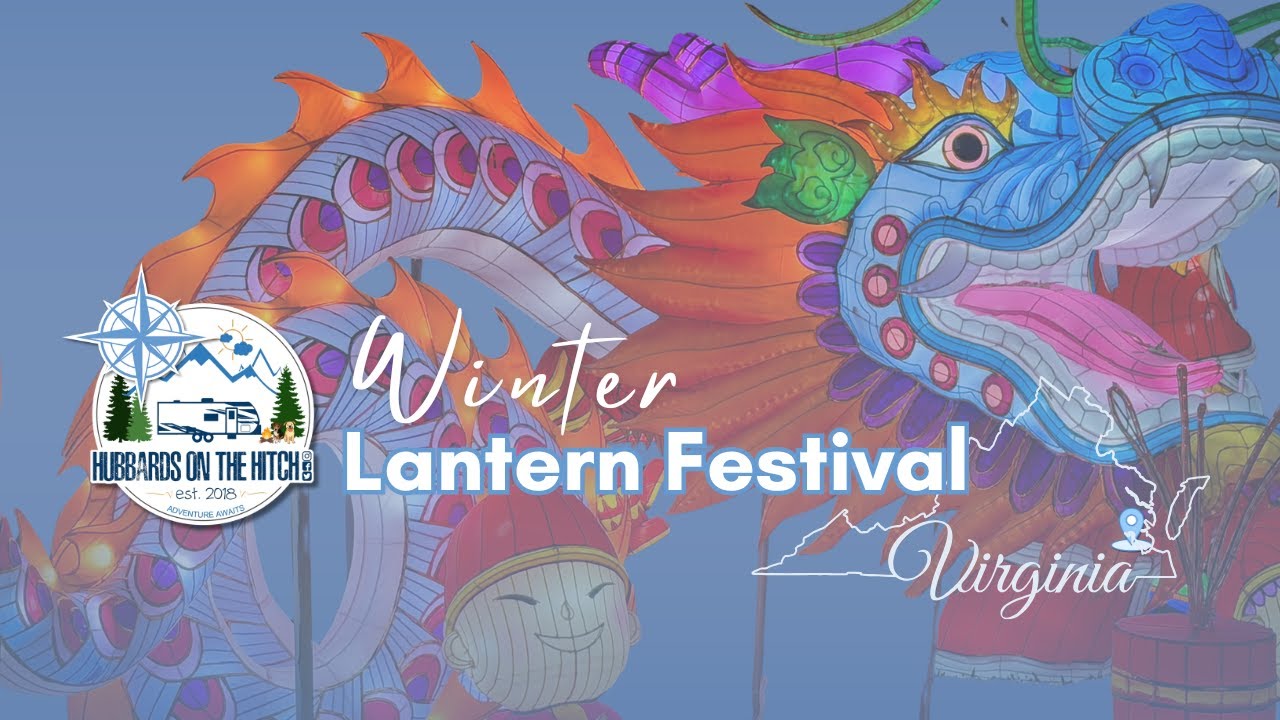 Фестиваль зимних фонарей в Джеймстауне, Вирджиния — светящиеся китайские фонарики + акробатическо...