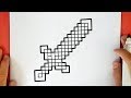 COMO DESENHAR A ESPADA DO MINECRAFT