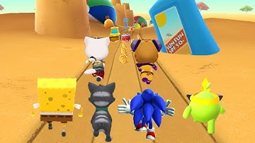 SpongeRun vs Pet Run vs Sonic Dash vs Tom Gold Run vs Tom Hero Dash vs Om Nom : Run