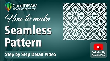 How To Create Seamless Geometry Background Pattern | CorelDRAW 2022 tutorial in Hindi, Urdu