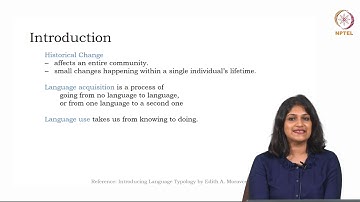 Lec54 - Typology of language change