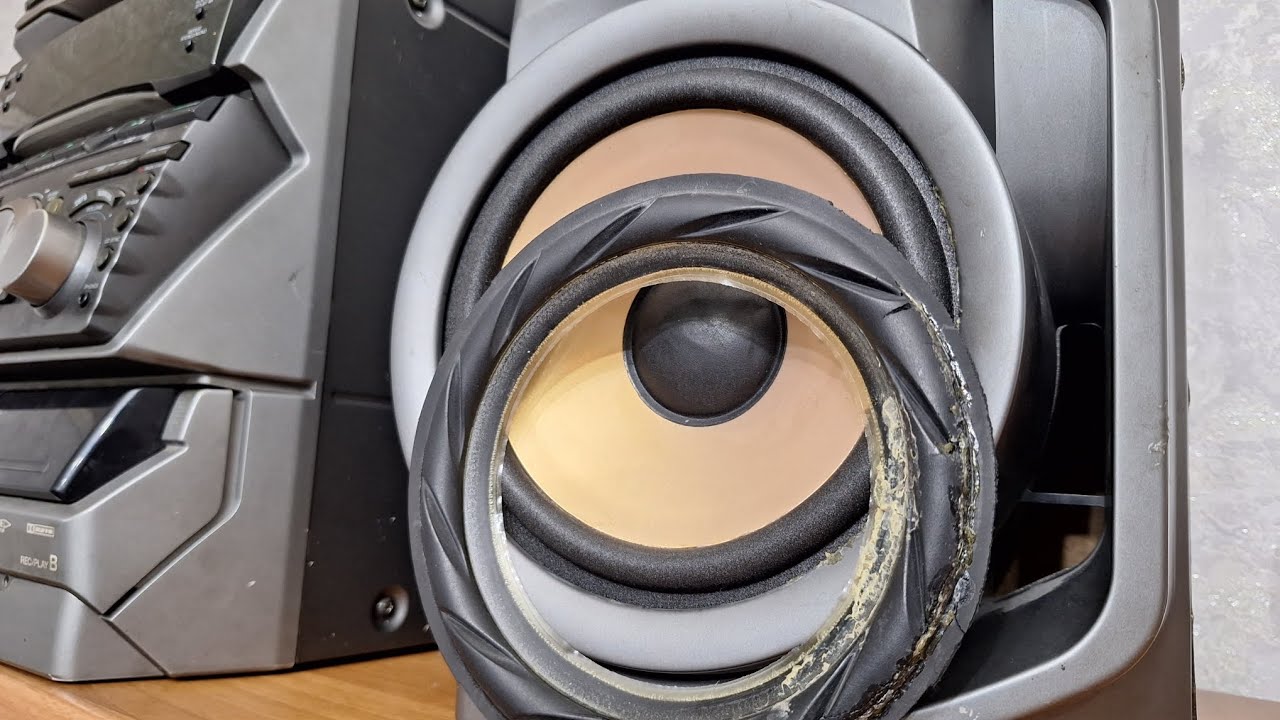 Как заменить подвес не стандартным размером динамика - YouTube