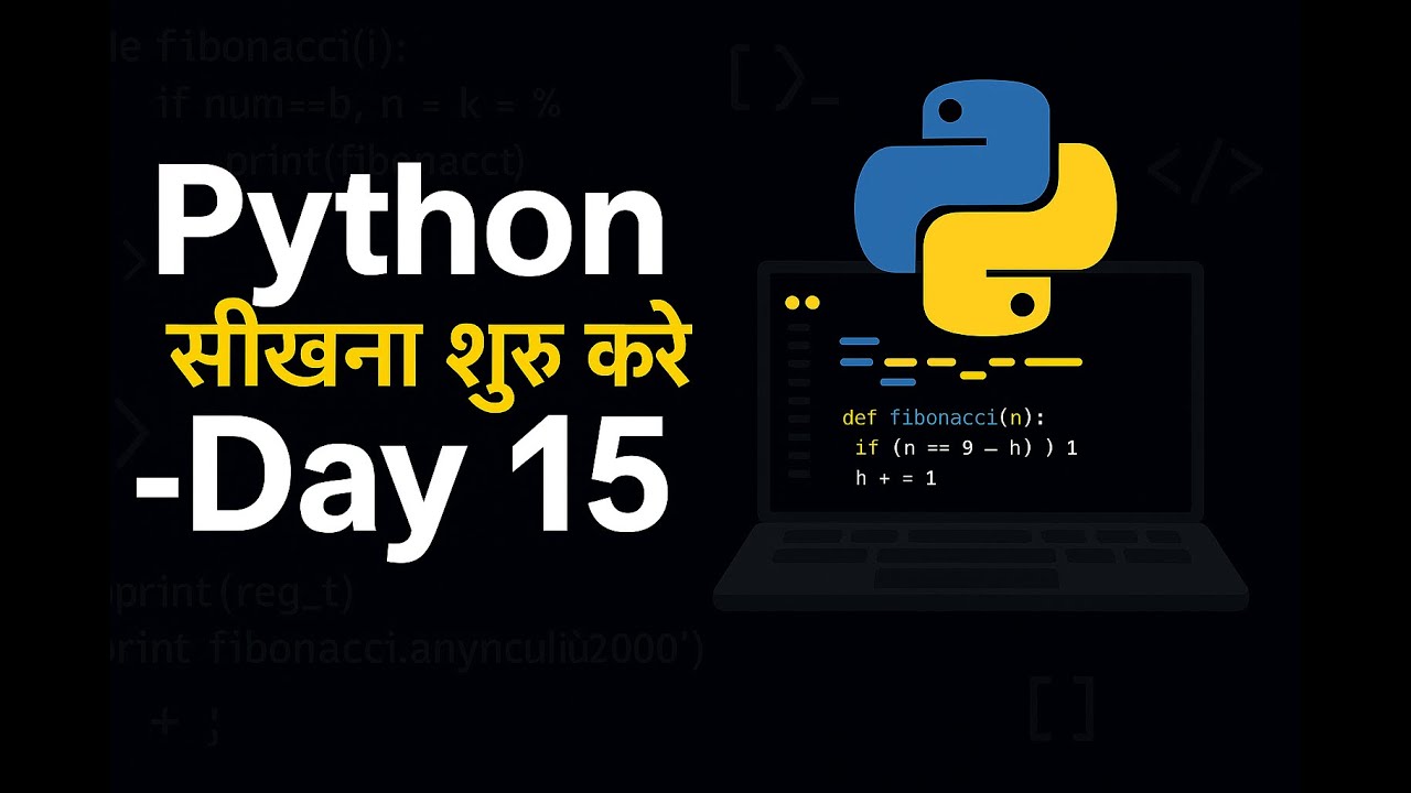Python Full Course in Hindi 🐍 Day 15 Beginner to Advanced Free Coding ...