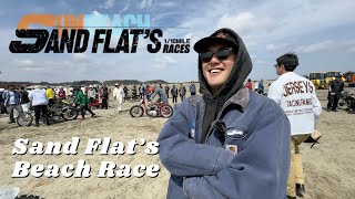 Sand Flat's Beach Race 2024 - 200 vintage bikes and cars racing on the beach🏁