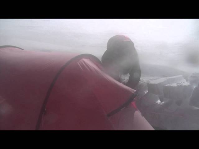 Hilleberg Keron in blizzard Greenland icecap HD.mov class=