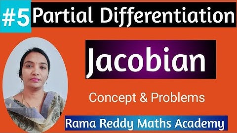 M1 JNTUH | Jacobian in easy way | Important for Sem exams | M1 in telugu | Rama Reddy Maths Academy