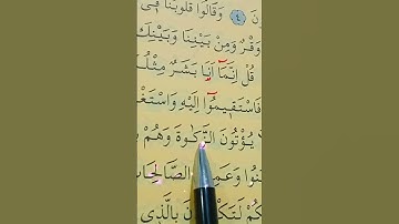 سورة فصلت الأية 6 إلى 9 بصوت سعد الغامدي