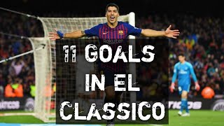 Luis Suarez • 11 Goals Vs Real Madrid