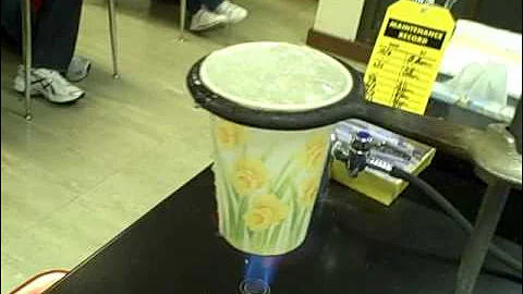 Boiling Water in Paper Cup