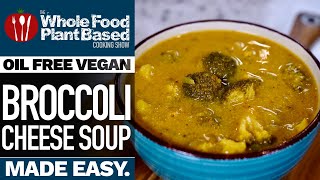 VEGAN BROCCOLI CHEESE SOUP 🥣 Creamy delicious soup for the soul! screenshot 5