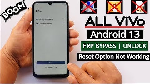 All ViVO Devices Android 13 FRP UNLOCK (without pc) - 100% Working 2023 Latest Method