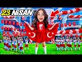 ELİF SİNEM 23 NİSAN VLOG !! OKULDA SÜRPRİZ YAPTIK !! 