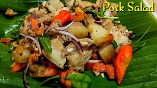 Pork Salad Recipe llPork chutney ll easy and tasty pork recipe ll