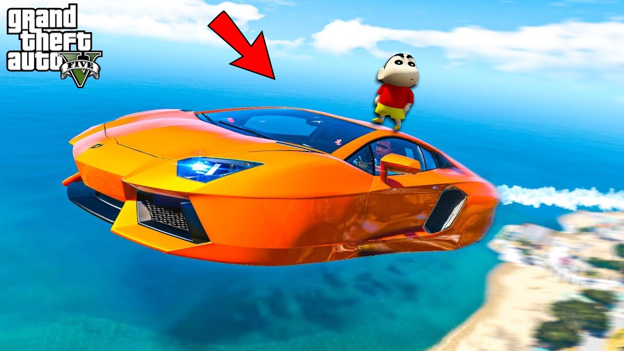 GTA 5 : Franklin And Shinchan Making Their First Flying Car Ever In GTA 5!