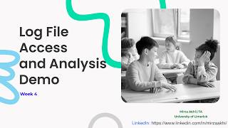 Week 4: Log File Access and Analysis Demo