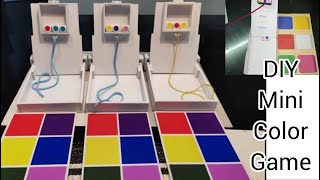 DIY MINI COLOR GAME IN ILLUSTRATION BOARD/ EASY WAY TO MAKE/ HAD FUN screenshot 3