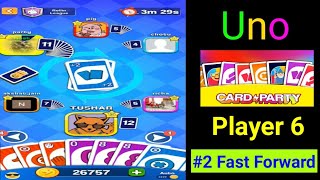 UNO | ऊनो | Card Party | UNO 6 players | UNO Card party#2 ka Fast Forword screenshot 5