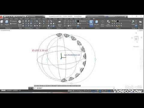 #AUTOCAD Tutorial 2020 design of 3d golf ball in Autocad/Autocad 2018