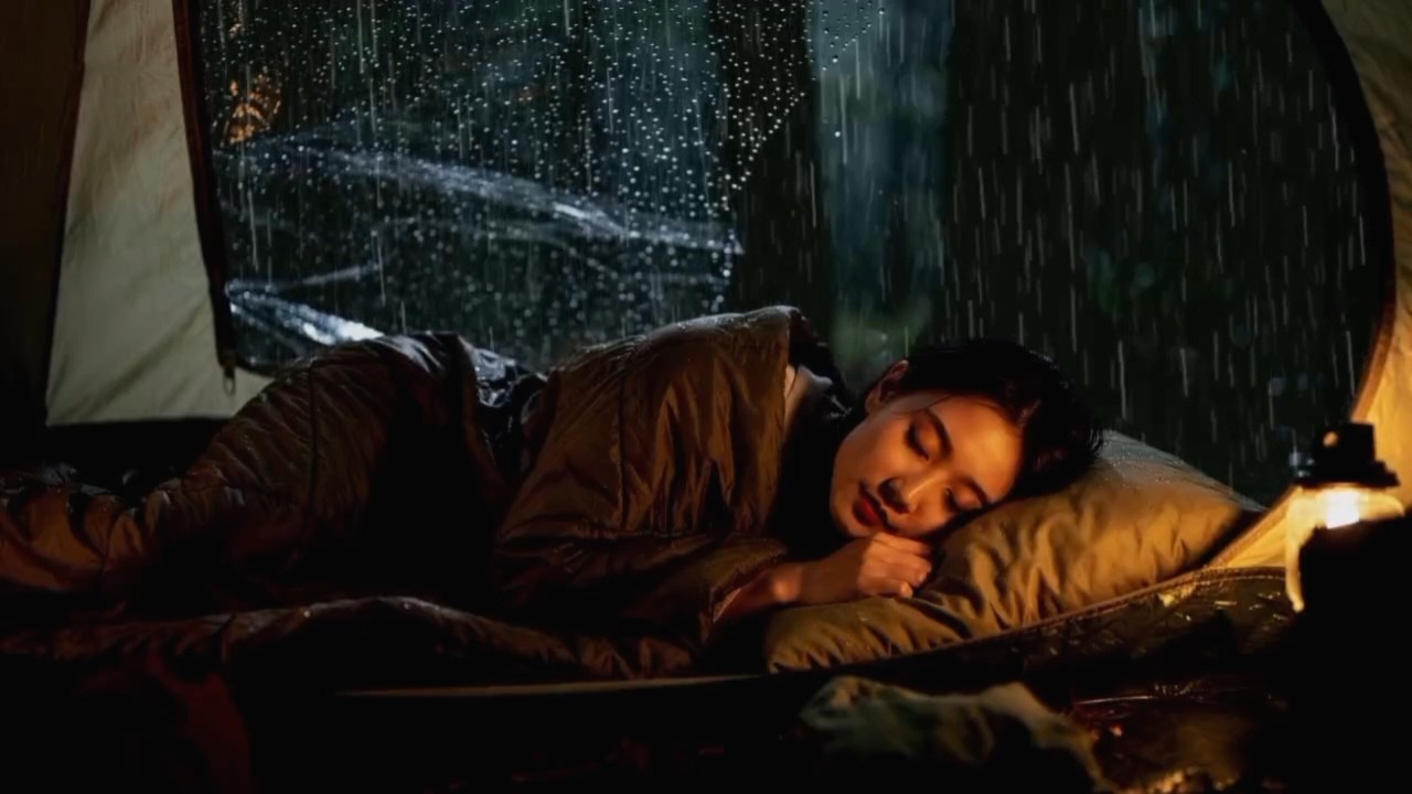 Heavy Rain Outside Tent || Instantly Sleep with Relaxing Rain Sounds