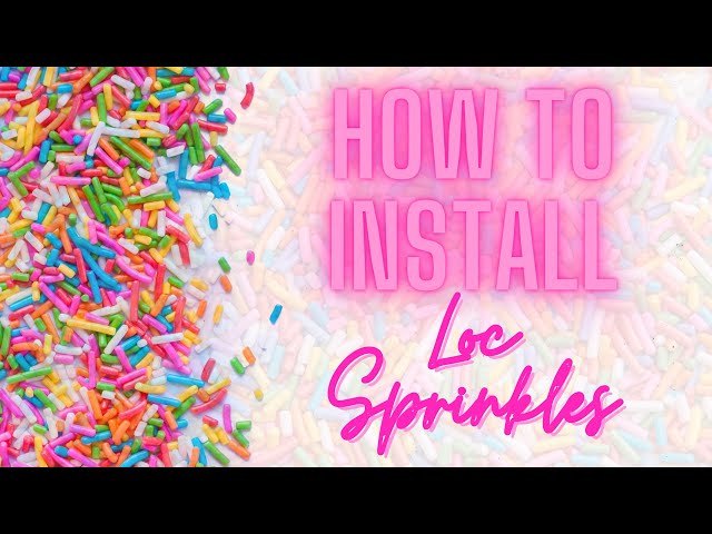 DIY Loc Sprinkles on Starter Locs 