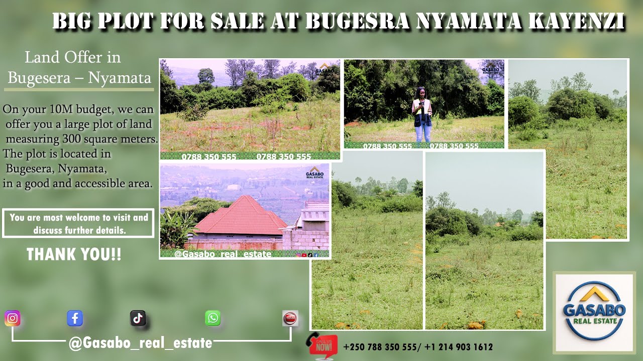 No377🔥👌irebere ubwiza bw'ikibanza giteye ubwuzu. kuri 10million zawe gishobora kuba icyawe.