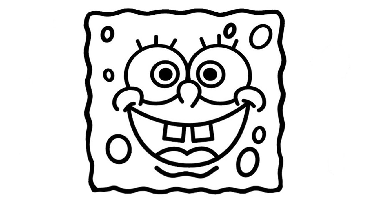 How to Draw a Spongebob easy step by step YouTube