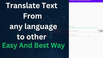 Translate Text To Any Language | All Languages Supported In kotlin Using Library Android Studio