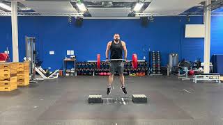 Trap Bar Jump from Blocks (no countermovement)