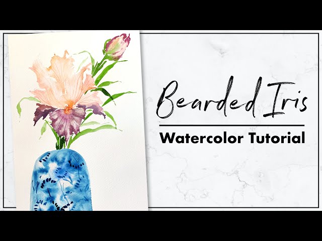 How to Paint a Watercolor Iris and Tips for Using a Reference Photo class=