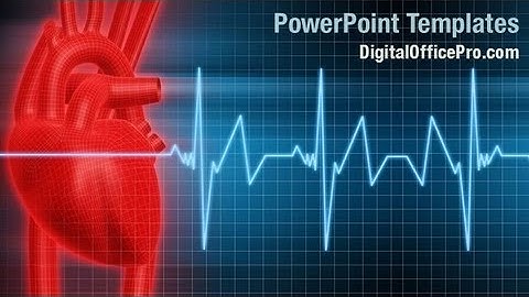 Heart PowerPoint Template Backgrounds - DigitalOfficePro #01960W