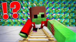 JJ Saved Mikey's Life in a Zombie Apocalypse in Minecraft - Maizen